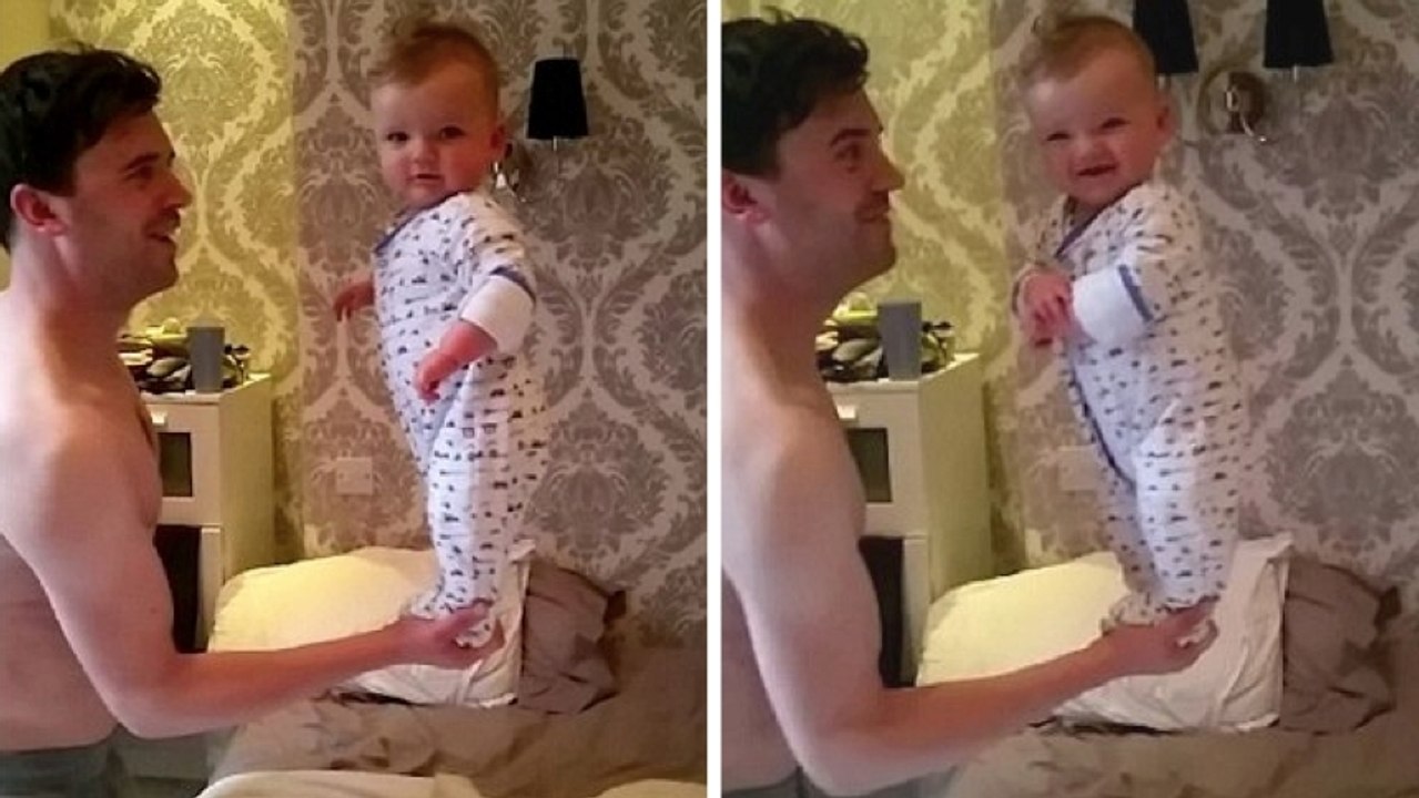 Ce bébé a un sens de l'équilibre hors du commun. Vous n'allez pas en croire vos yeux !