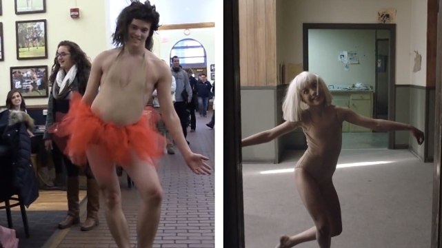 Ce mec a du recréer le clip de Chandelier de Sia dans son lycée. C'est à mourir de rire !