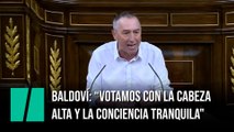Baldoví: “Votamos con la cabeza alta y la conciencia tranquila