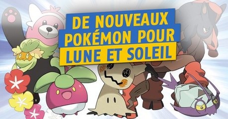 Pokémon Lune/Soleil : 6 nouveaux Pokémon révélés par Nintendo