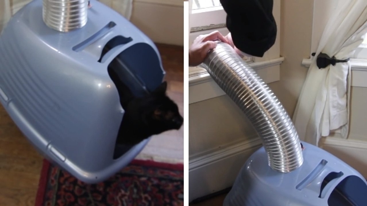 Cette astuce est incroyable. Elle vous permettra d'ajouter un système de ventilation à la litière de votre chat