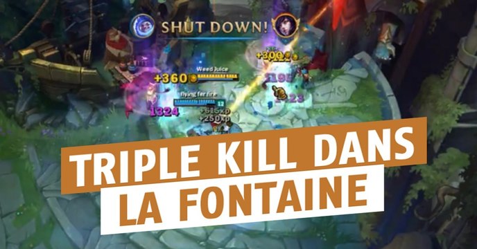 League of Legends : Nunu réalise un triplé dans la fontaine grâce à une technique épique