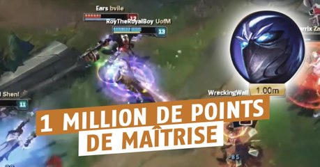 League of Legends : il atteint le million de points de maîtrise avec Shen