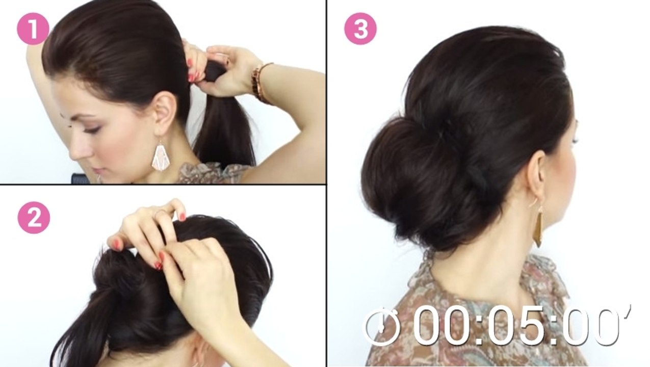 Réalisez un chignon très chic, parfait pour les soirées