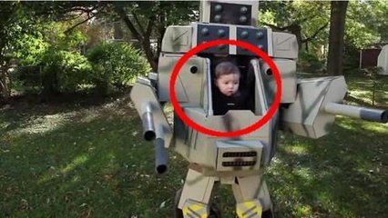 Ce papa a confectionné un costume d'Halloween incroyable pour son fils. Vous n'allez pas en revenir !