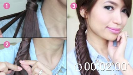 Apprenez à faire une tresse en échelle, pour un résultat très graphique