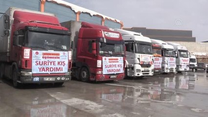 GAZİANTEP - Suriye ve Afganistan'a 10 tır yardım gönderildi