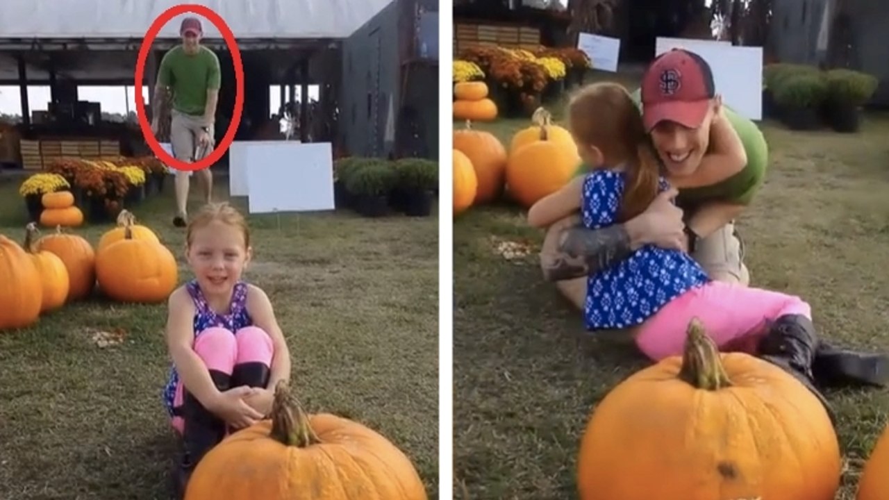Ce papa militaire fait une jolie surprise à sa fille pour son retour. Séquence émotion !
