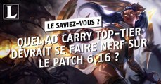 League of Legends : quel AD Carry top-tier devrait se faire nerf sur le patch 6.16 ?