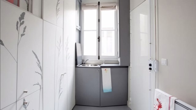 Cet appartement situé à Paris ne fait que 8 mètres carré. Mais vous allez quand même avoir envie d'habiter dedans !