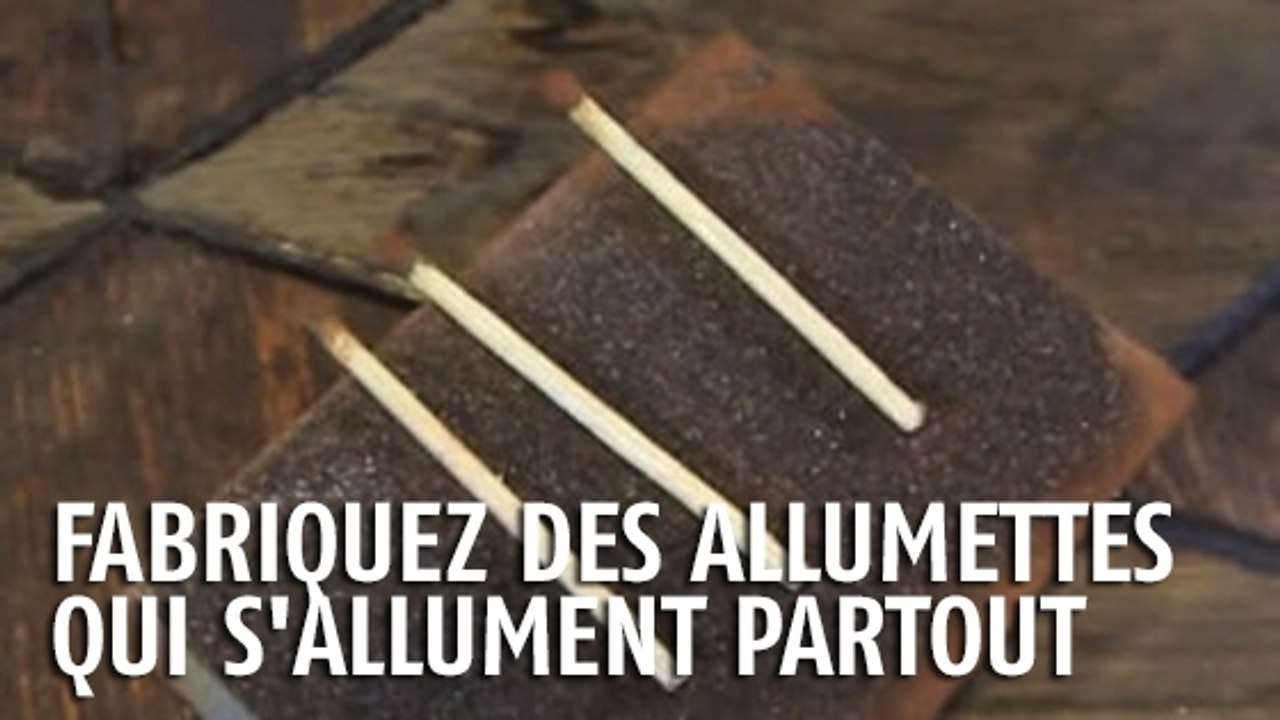 Ces allumettes peuvent s'allumer partout. Plus besoin d'une boite pour les faire fonctionner !