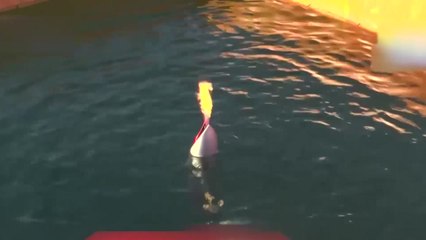 수중에서 불 붙여 만리장성 넘었다...中, 성화 봉송 '쇼' / YTN