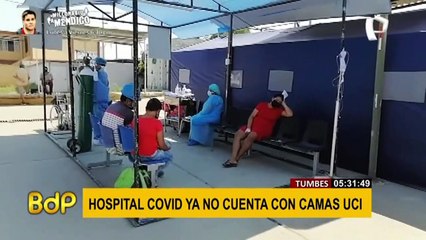 Tumbes sin camas UCI por aumento de casos COVID