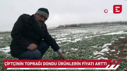 Çiftçinin toprağı dondu ürünlerin fiyatı arttı