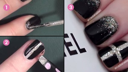 Réalisez un nail art très chic, d'inspiration haute couture