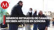 Gobierno de México entrega apoyos solidarios a ex mineros de Cananea