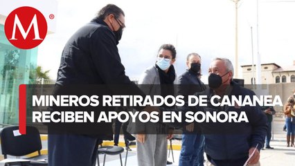 Gobierno de México entrega apoyos solidarios a ex mineros de Cananea