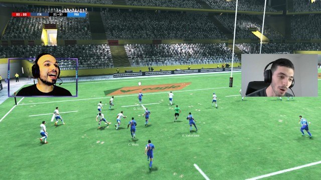 France/Italie. On a joué le match avant le coup d'envoi sur Rugby 22 !
