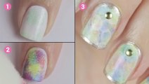 Réalisez un superbe nail-art façon flou artistique, aux couleurs pastels