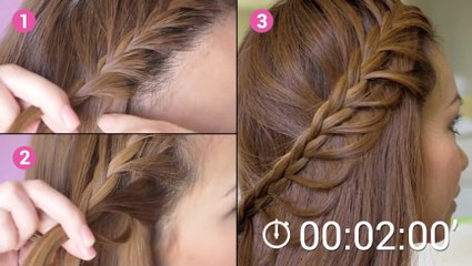 Réalisez ces impressionnantes tresses en cascade en 2 minutes !