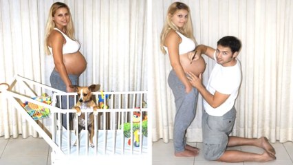 Il a pris sa femme en photo plus de 1000 fois pendant sa grossesse. Le résultat est génial