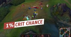 League of Legends : prendre des runes 1% de critique est la meilleure idée qu'ait eu ce toplaner