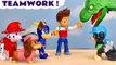 Paw Patrol Toys Teamwork Challenge with Funlings and Dinosaur Toys for Kids in this Toy Trains 4U Full Episode English Paw Patrol Dino Rescue Video for Kids Toy Story