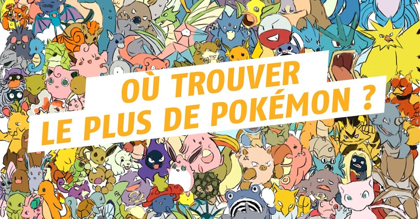 Pokémon Go : où trouve-t-on le plus de Pokémon ?