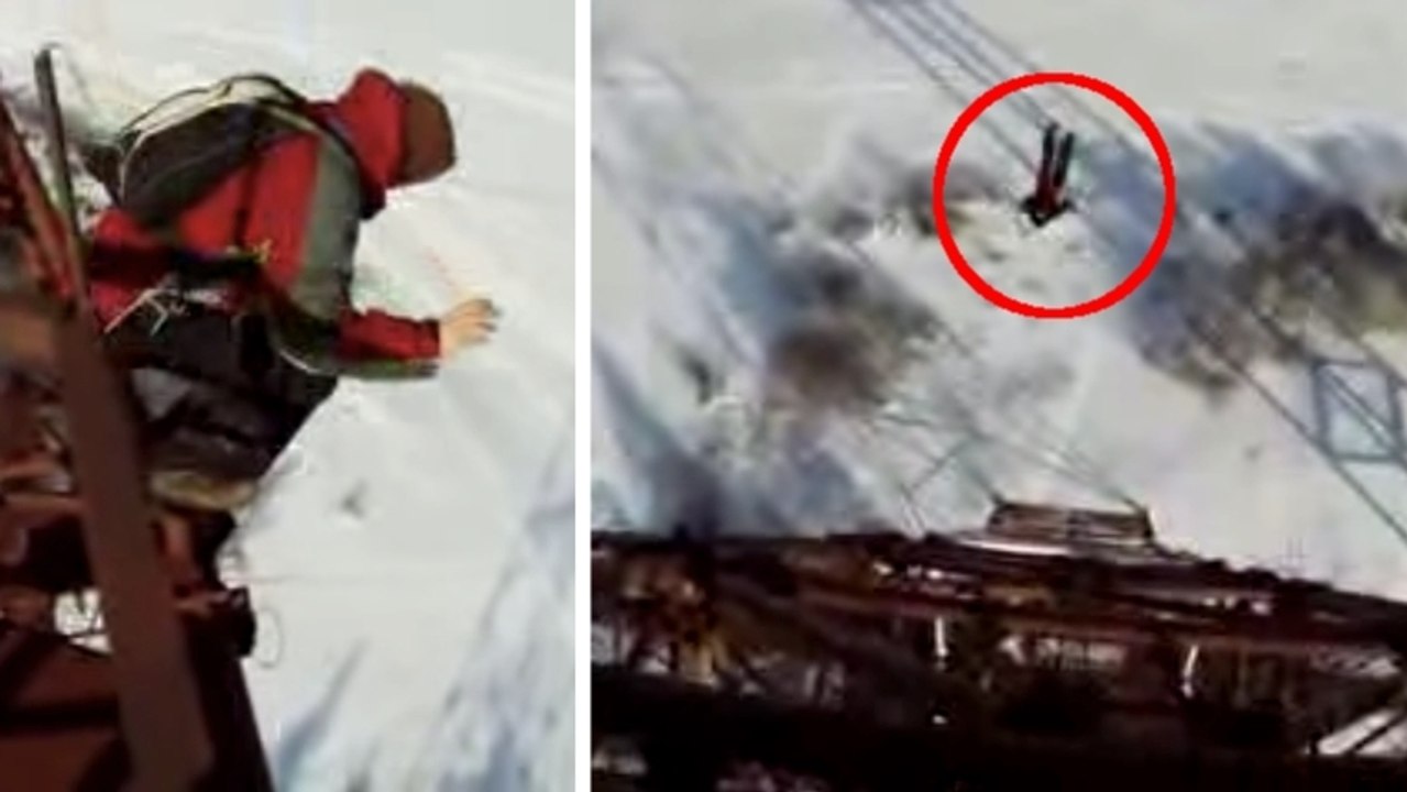 Ce parachutiste à filmé son saut depuis le haut d'une grue. Des images à couper le souffle