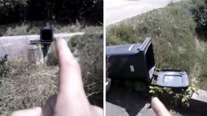 Cet homme a eu une réaction incroyable quand il a vu que les éboueurs avaient renversé sa poubelle