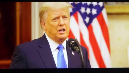 Donald Trump schießt in Abschiedsrede gegen seinen Nachfolger: "Betet für Joe Biden"