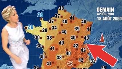 Voilà à quoi pourrait ressembler un bulletin météo en 2050. C'est flippant !