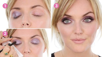 Réalisez un maquillage lavande, une couleur tendance pour cet hiver !