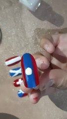 Nail art tips untuk pemula "Menggambar bendera Negara Laos"