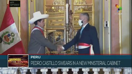 President Pedro Castillo swears in a new cabinet