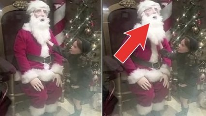 Cette marionnette du Père Noël est la plus bizarre du monde. Vous n'allez pas en revenir