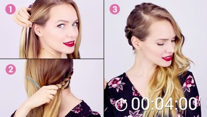 Réalisez une coiffure très chic pour le Nouvel An. Le tout en quelques minutes seulement !