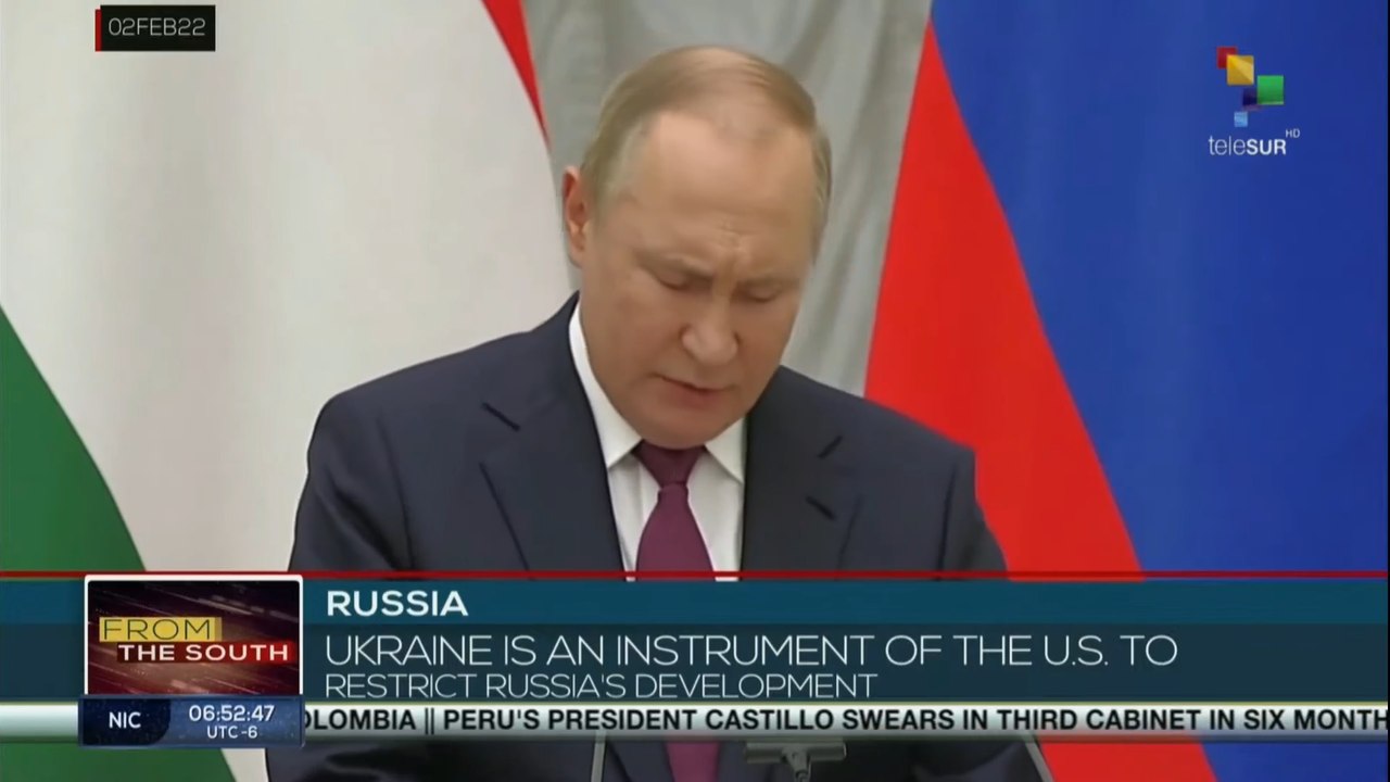 President Vladimir Putin blames the U.S. and NATO for not responding to Russia's demands