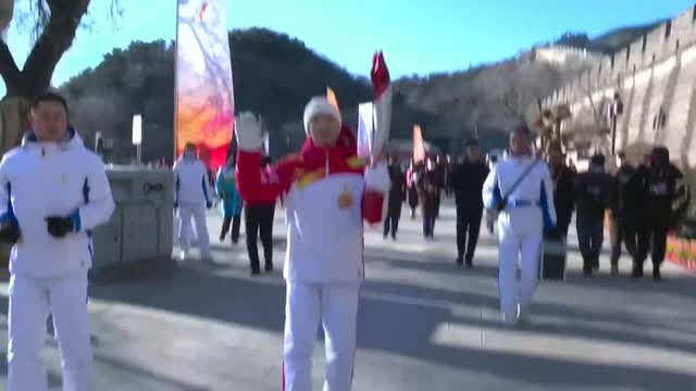 La antorcha Olímpica continúa su recorrido por la Gran Muralla China