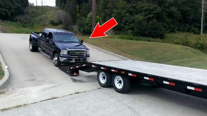 Voilà la pire façon de charger une voiture sur une remorqueuse