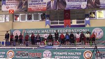 Büyükler Ferdi Türkiye Halter Şampiyonası Çorum'da başladı