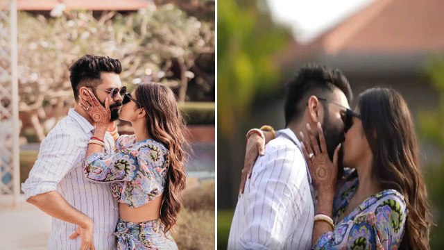 Mouni Roy-Suraj Nambiar ने Pool party में सबके सामने किया Liplock, Video Viral | FilmiBeat