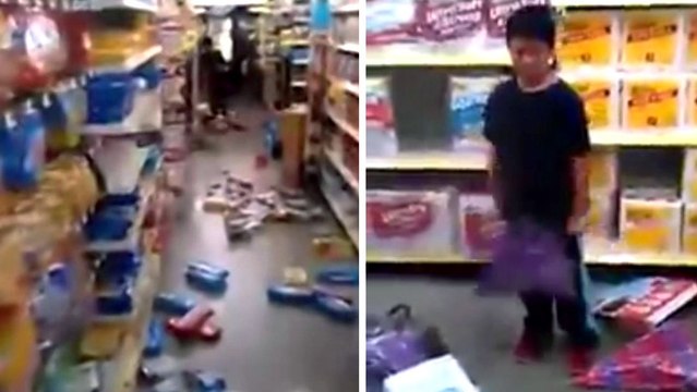 Cet enfant est devenu complètement fou dans un magasin. Il a tout cassé !
