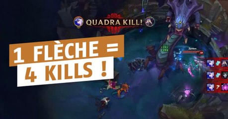 League of Legends : cette Ashe réalise un quadrakill juste avec son ultime