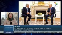 Gobiernos de Rusia y Argentina refuerzan lazos de cooperación