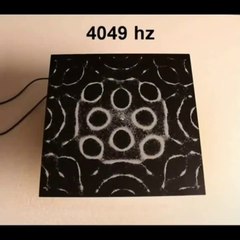 Que se passe t-il quand on fait vibrer du sel sur une plaque ?