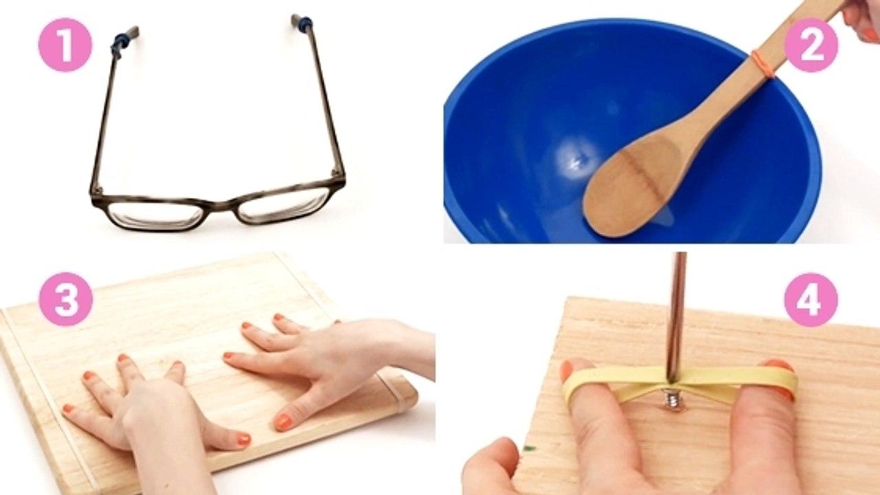 Vous ne devinerez jamais tout ce qu'on peut faire avec des élastiques. Ces astuces vont vous épater !