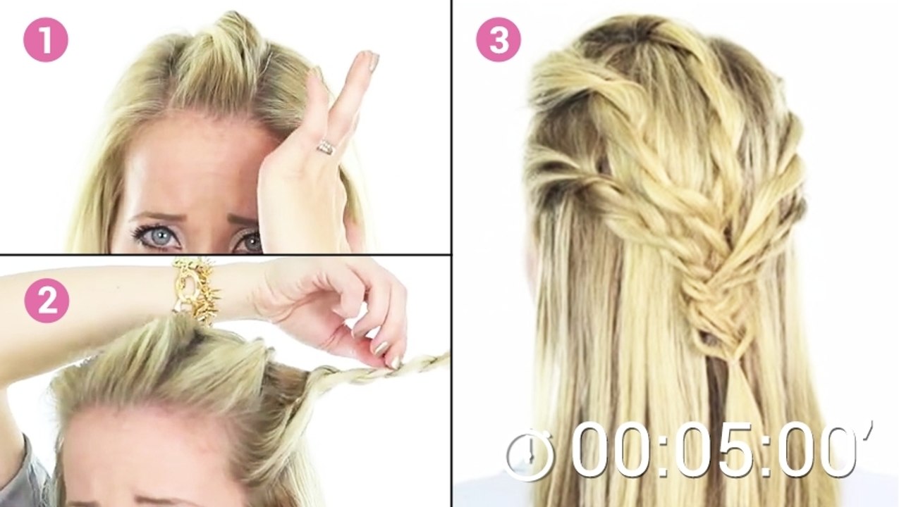 Envie d'une coiffure originale ? Testez ces superbes tresses en arrière, très faciles à faire !