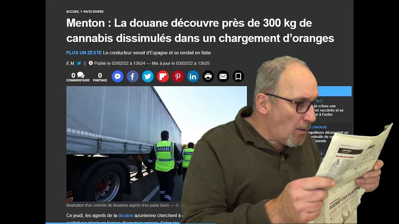 Un chargement d'orange illégal