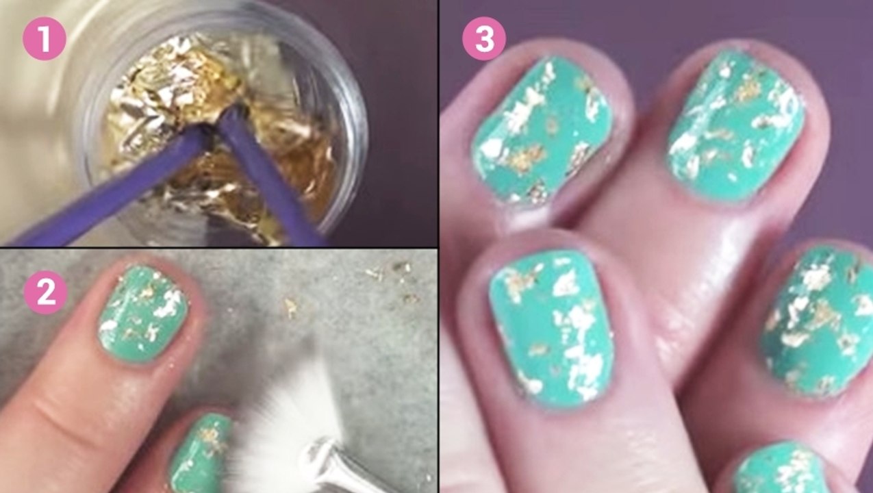 Vous voulez des paillettes dorées sur vos ongles ? Fabriquez un top coat sur mesure !